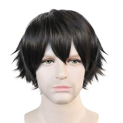 Short Blonde Straight Synthetic Cosplay Wig For Halloween Party Anime