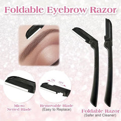 Eyebrow Grooming Scissors Razor Kit 4 In 1 Set