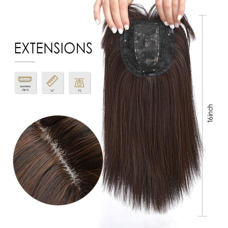 Burgundy Straight Hair Wig With Bangs Synthetic Hairpiece