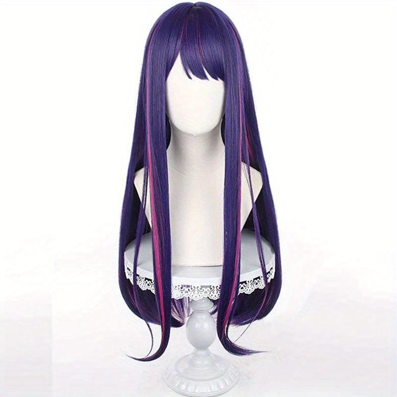 Long Straight Wigs Hairbangs for Cosplay Halloween Party