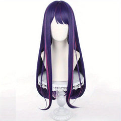 Long Straight Wigs Hairbangs for Cosplay Halloween Party