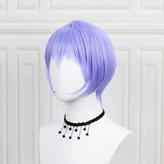 Light Purple Bob Straight Wig for Cosplay Party