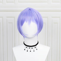 Light Purple Bob Straight Wig for Cosplay Party