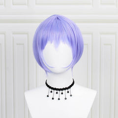 Light Purple Bob Straight Wig for Cosplay Party