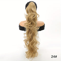 76 2 Cm Long Body Wave Ponytail Extensions Claw Clip In Wavy Ponytail Extensions