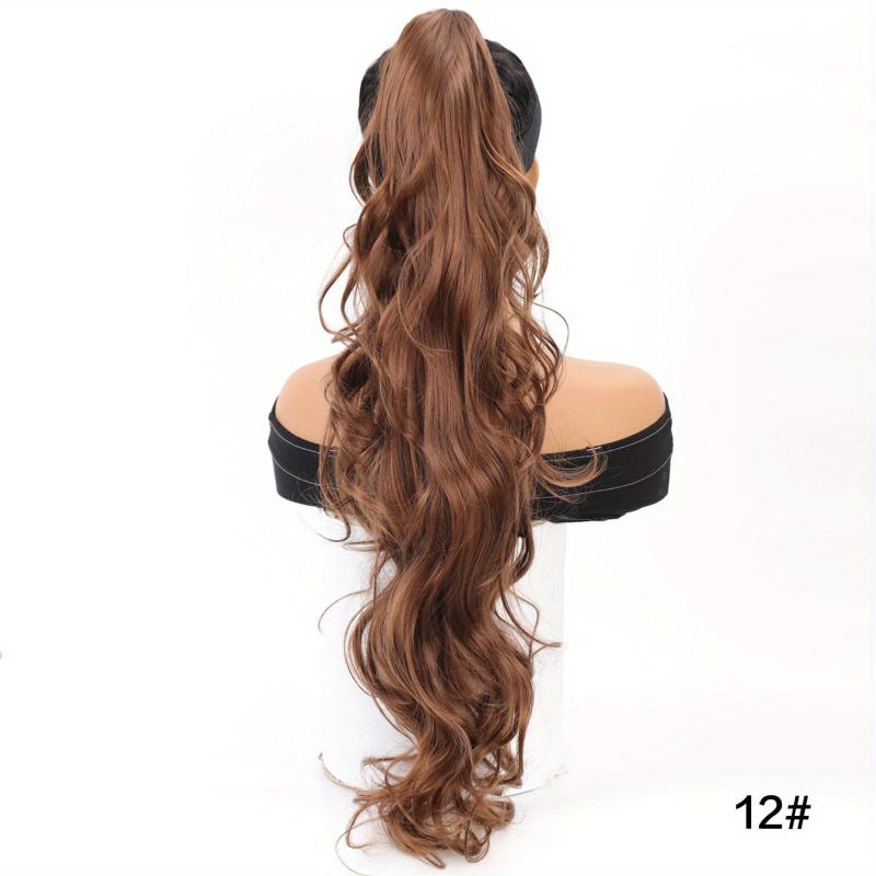 76 2 Cm Long Body Wave Ponytail Extensions Claw Clip In Wavy Ponytail Extensions