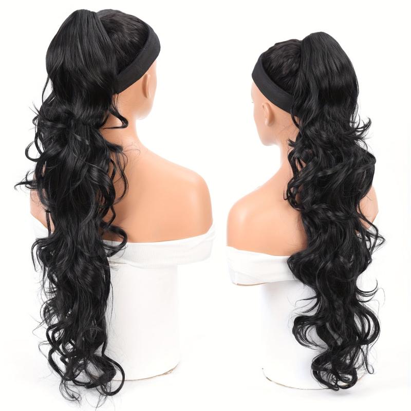 76 2 Cm Long Body Wave Ponytail Extensions Claw Clip In Wavy Ponytail Extensions