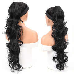 76 2 Cm Long Body Wave Ponytail Extensions Claw Clip In Wavy Ponytail Extensions