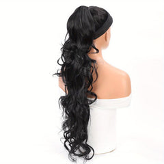 76 2 Cm Long Body Wave Ponytail Extensions Claw Clip In Wavy Ponytail Extensions