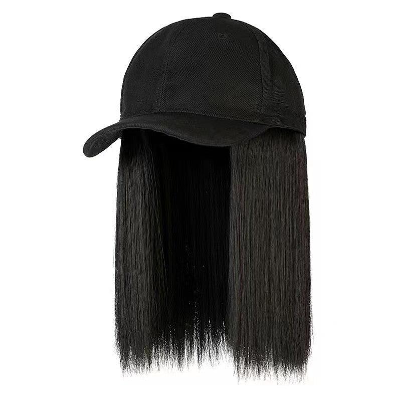 Natural Medium Long Straight Synthetic Wig Heat Resistant