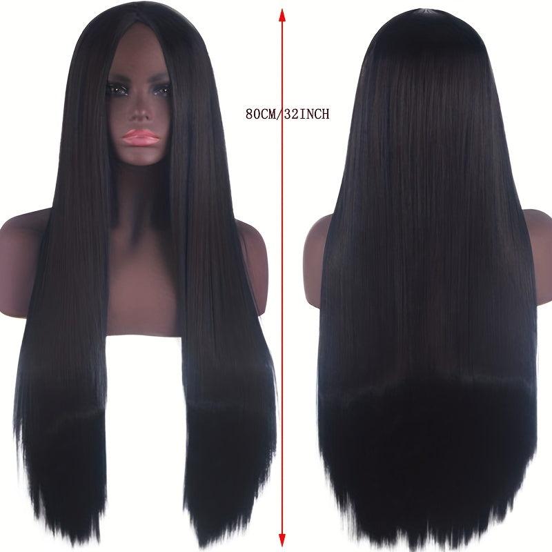 28cm Straight Hair Wig Synthetic Fiber Cosplay Party Halloween