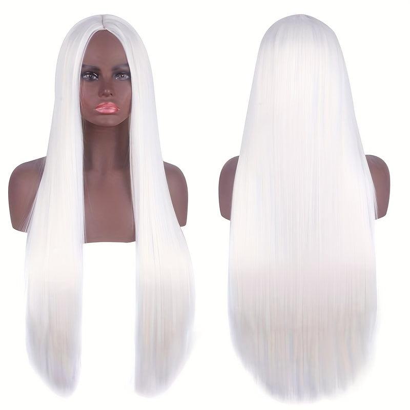28cm Straight Hair Wig Synthetic Fiber Cosplay Party Halloween