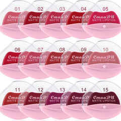 CmaaDu 15 Lipstick Matte Long Lasting Waterproof Lip Stick Set