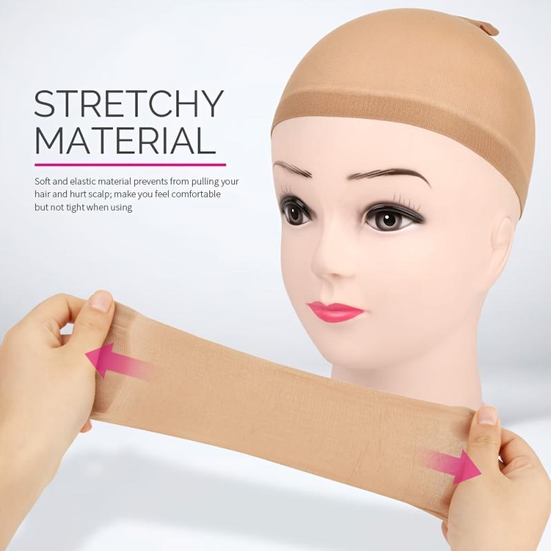 10-14pcs Breathable Stocking Wig Caps Stretchy Nylon for Women