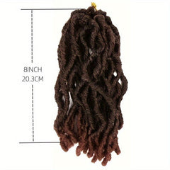 Soft Locs Pre Looped Short Faux Locs Crochet Hair 6Packs 1B 30