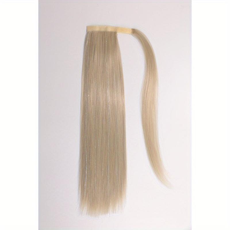 Colorful Tinsel Laser Synthetic Straight Ponytail Extensions