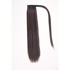 Colorful Tinsel Laser Synthetic Straight Ponytail Extensions