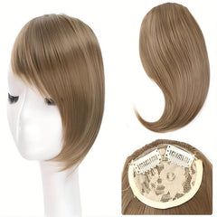Long Side Hair Bangs Synthetic Clip In Hair Extensions Natural Looking
