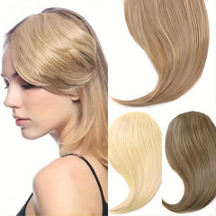 Long Side Hair Bangs Synthetic Clip In Hair Extensions Natural Looking