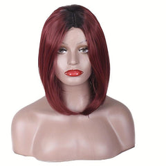 Short Curly Bob Cut Wig Synthetic Wig Heat Resistant Fashionable