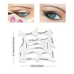 Eyeliner Eyebrow Stencils Set Quick Makeup Stencils