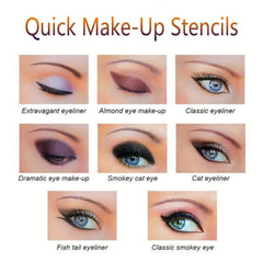 Eyeliner Eyebrow Stencils Set Quick Makeup Stencils