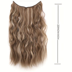 22 Inch Invisible Wire Hair Extensions Long Wave Hair Extensions