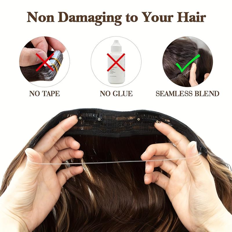22 Inch Invisible Wire Hair Extensions Long Wave Hair Extensions