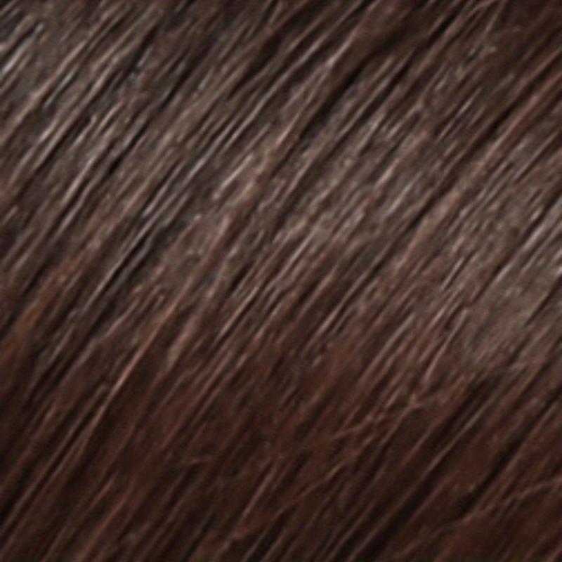 Brown Mixed Silk Short Hair Synthetic Wigs With Bangs For Women