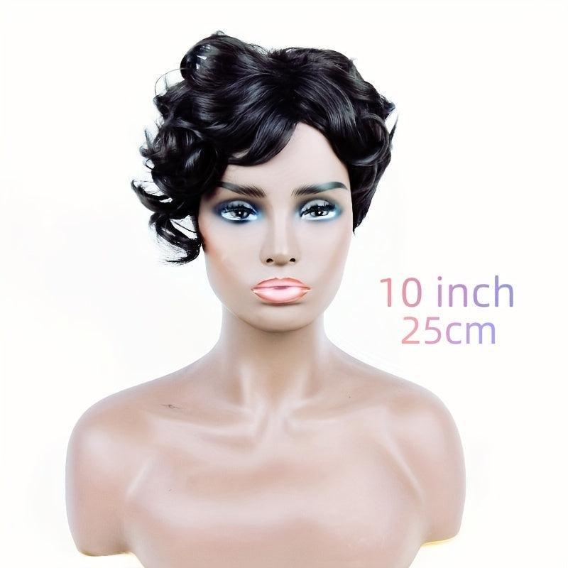 Short Afro Curly Wigs for Women Light Brown Dark Brown Daily Party