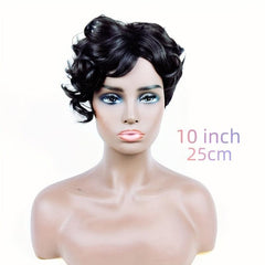 Short Afro Curly Wigs for Women Light Brown Dark Brown Daily Party