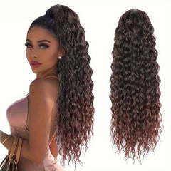 Drawstring Ponytail 60 96 Cm Natural Wave Synthetic Hair Extension