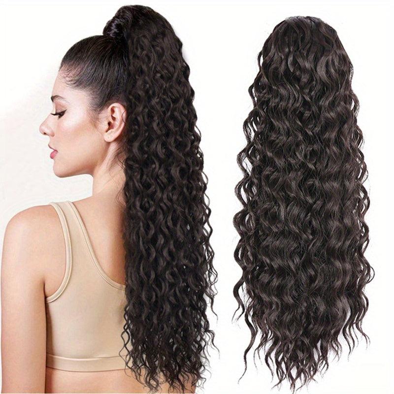 Drawstring Ponytail 60 96 Cm Natural Wave Synthetic Hair Extension