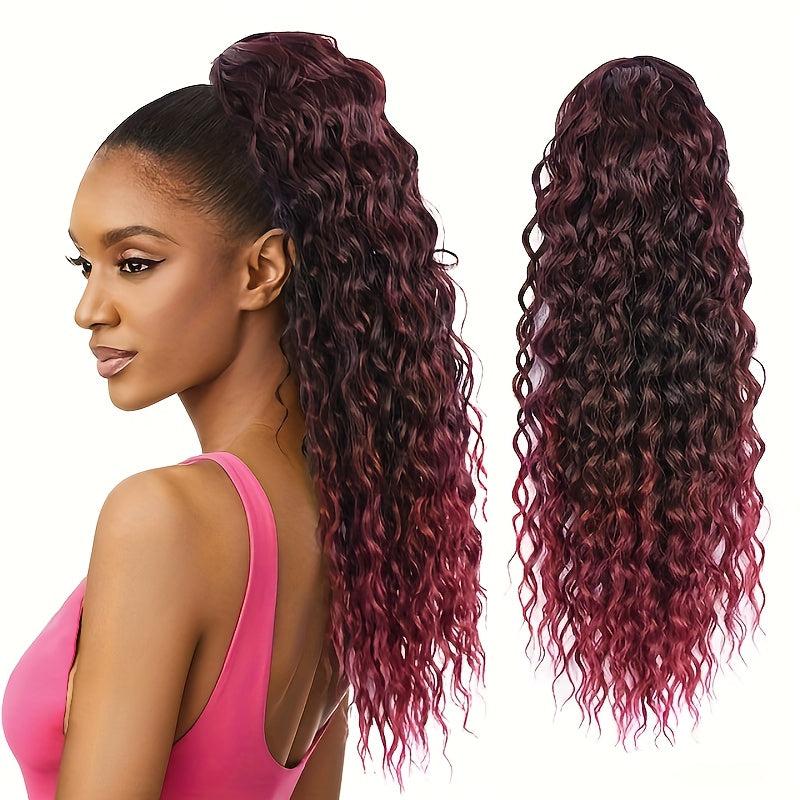 Drawstring Ponytail 60 96 Cm Natural Wave Synthetic Hair Extension