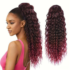 Drawstring Ponytail 60 96 Cm Natural Wave Synthetic Hair Extension