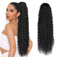 Drawstring Ponytail 60 96 Cm Natural Wave Synthetic Hair Extension