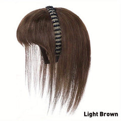 Synthetic Hair Hoop Bangs Wig with Rhinestone Hair Pieces