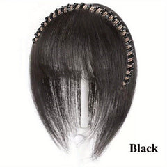 Synthetic Hair Hoop Bangs Wig with Rhinestone Hair Pieces