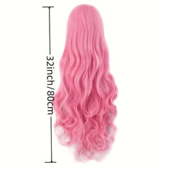 32 Inch Long Curly Wavy Hair Spiral Curly Hair Cosplay Costume Wig