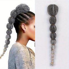 Afro Bubble Ponytail Extension 60 Long for Women Clip On Synthetic Hair Piece