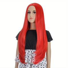 Long Straight Synthetic Wig Anime Cosplay Wig For Halloween Cosplay Party