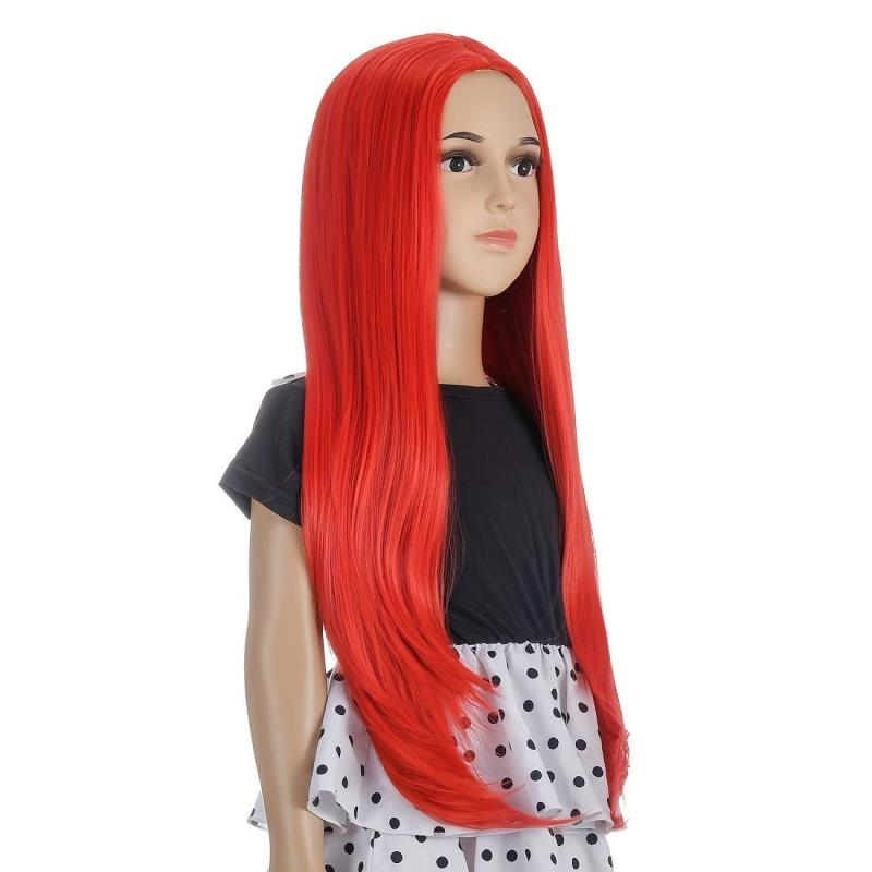 Long Straight Synthetic Wig Anime Cosplay Wig For Halloween Cosplay Party