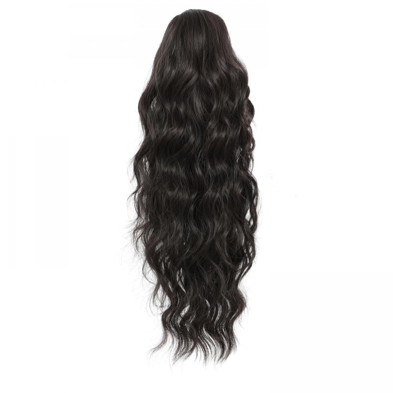 Long Curly Wavy Ponytail Extensions Natural Looking