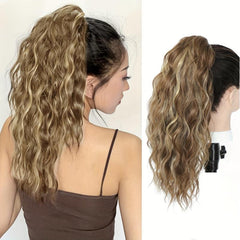 Long Curly Wavy Ponytail Extensions Natural Looking