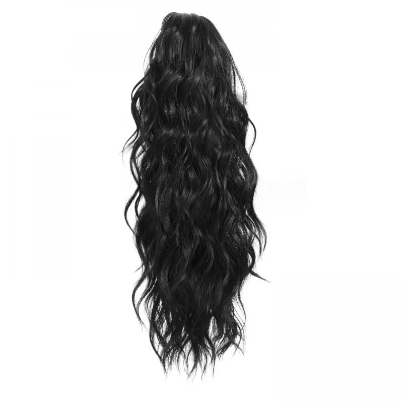Long Curly Wavy Ponytail Extensions Natural Looking