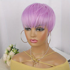 Short Straight Layered Pixie Wig