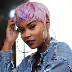 Short Straight Layered Pixie Wig