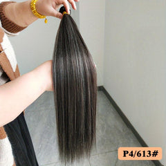1pc Long Ombre Straight Hair Weaving Bundles Synthetic Hair Extensions