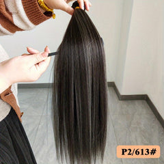 1pc Long Ombre Straight Hair Weaving Bundles Synthetic Hair Extensions