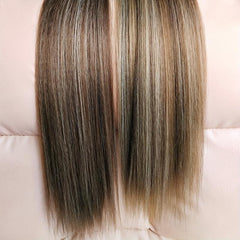 1pc Long Ombre Straight Hair Weaving Bundles Synthetic Hair Extensions